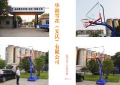 华润雪花（安庆）有限公司篮球架安装现场